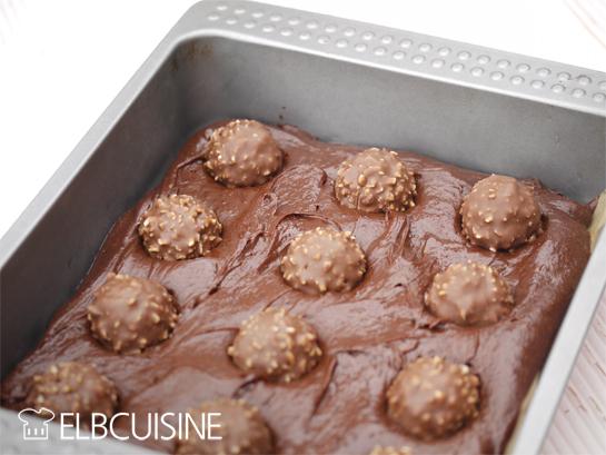Rezeptbild: 10-Minuten-Rocher-Brownie oder ich gebe mir die Kugel!