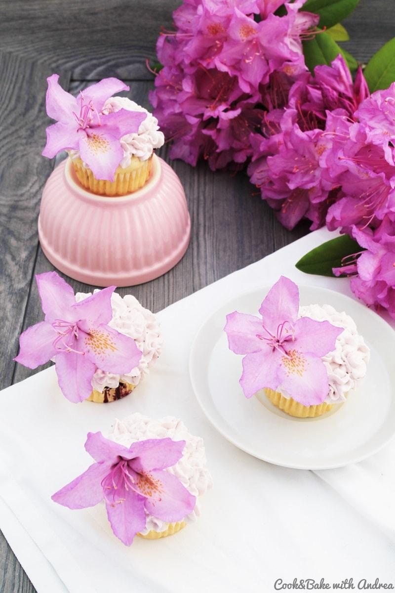 Rezeptbild: Blaubeer-Limette-Cupcakes