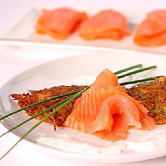 Rezeptbild: Kartoffel-Rösti mit Räucherlachs