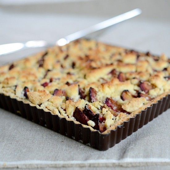 Rezeptbild: Deutsch-französische Pflaumen-Streusel-Tarte !
