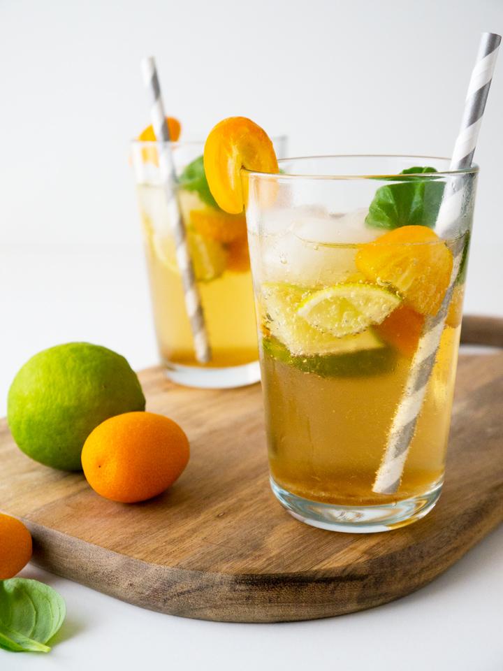 Rezeptbild: Kumquat Basil Ginger Limeade