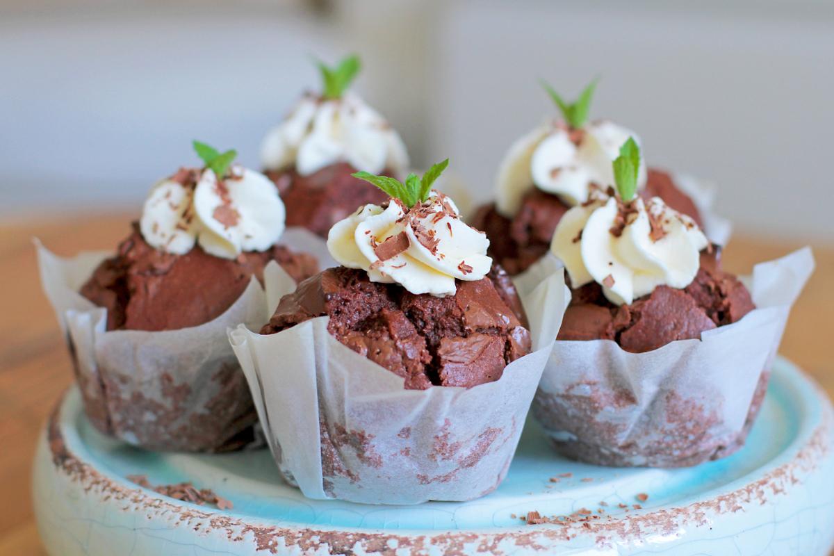 Rezeptbild: Doppel-Schokomuffins