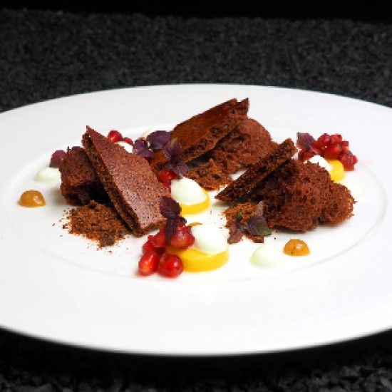 Rezeptbild: Dehydriertes Schokoladenmousse und...