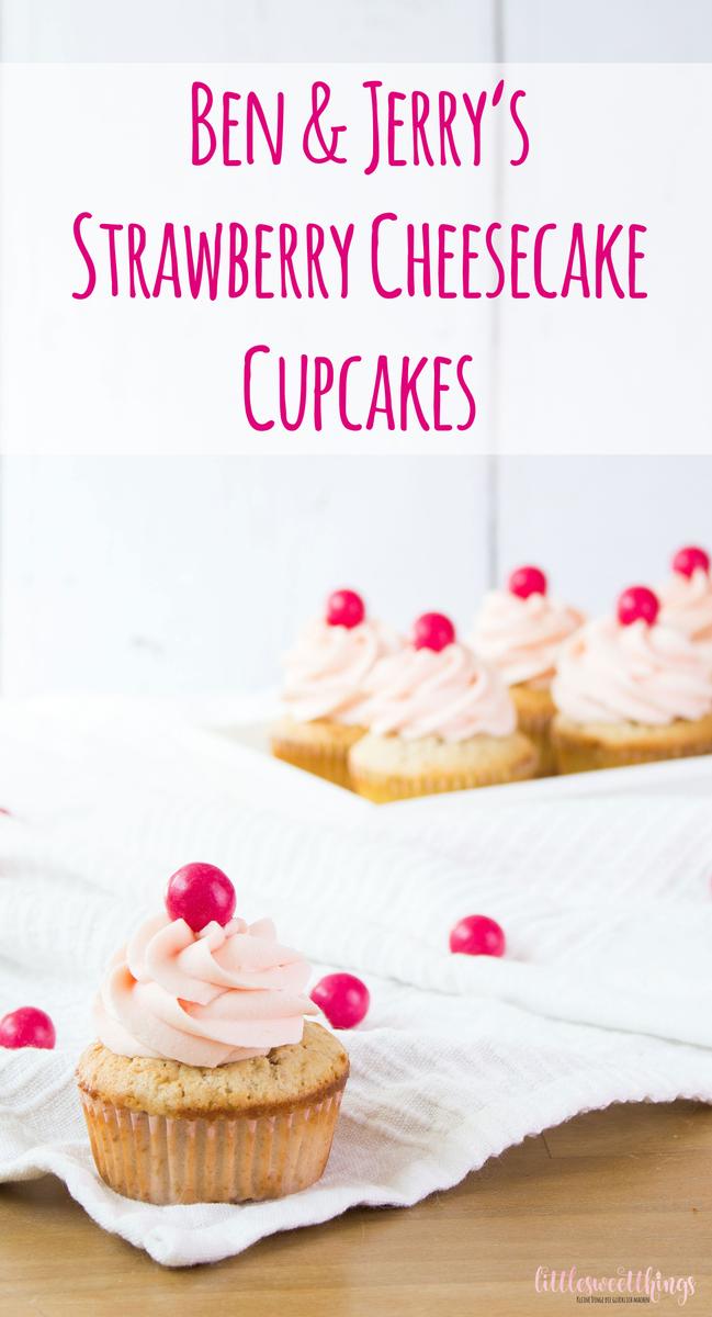 Rezeptbild: Ben & Jerry’s Strawberry Cheesecake Cupcakes