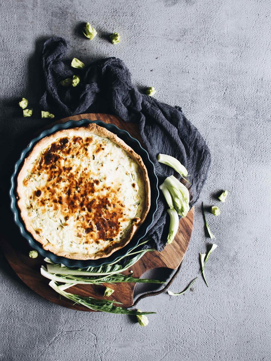 Rezeptbild: LACHSTARTE MIT PUNTARELLE