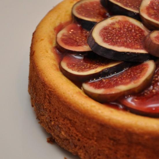 Rezeptbild: Käsekuchen mit Feigen