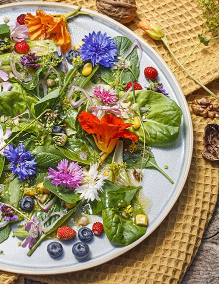 Rezeptbild: Wildblütensalat