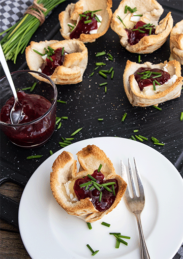 Rezeptbild: Gefüllte Toastkörbchen