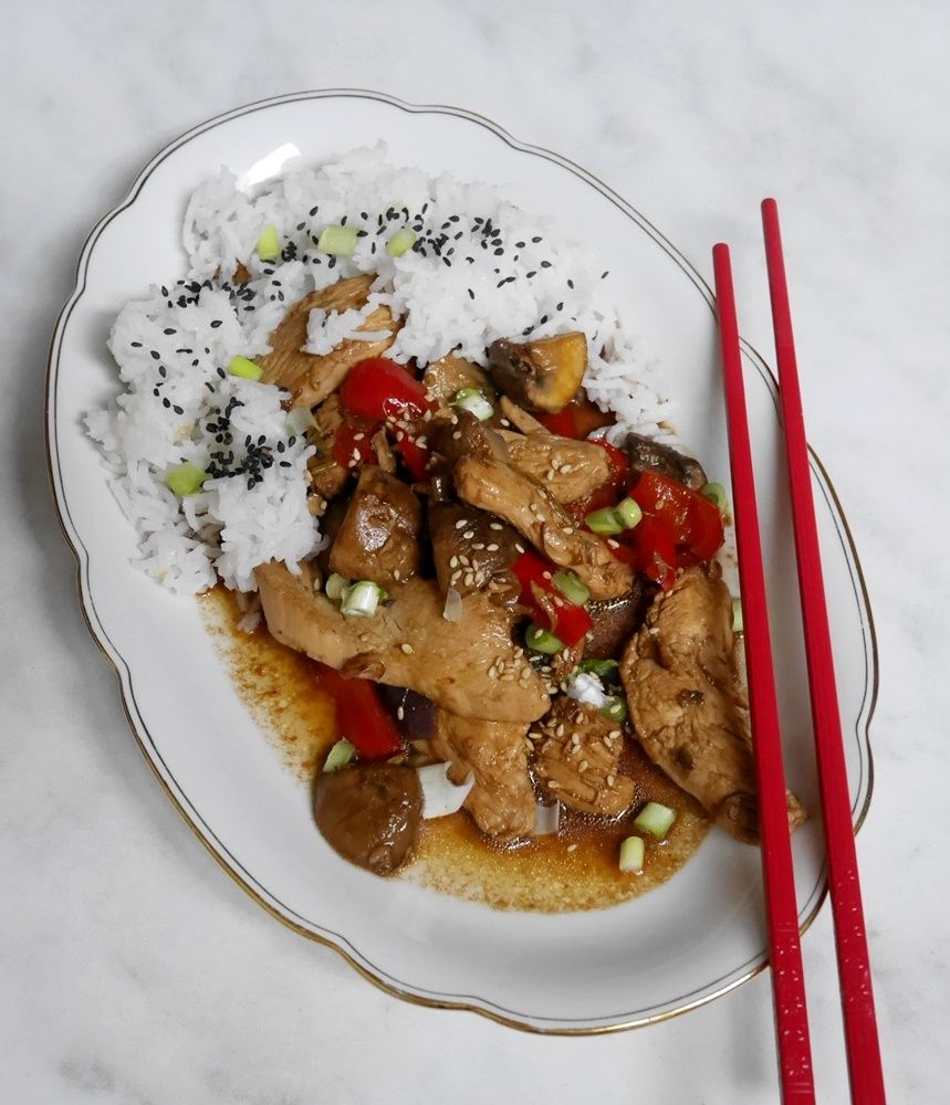 Rezeptbild: Chop Suey mit Hähnchen und Gemüse