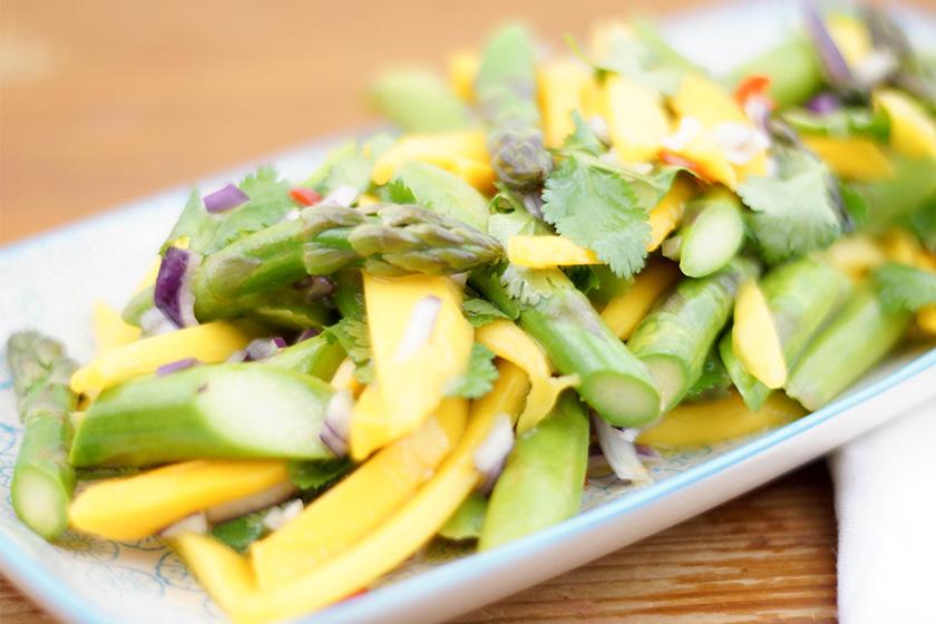 Rezeptbild: Spargelsalat mit Mango