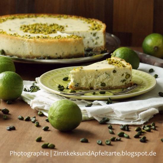Rezeptbild: Pistazien-Limetten-Cheesecake