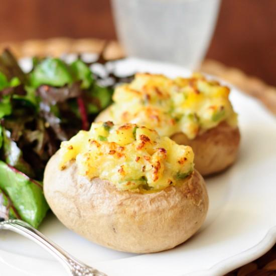Rezeptbild: Gefüllte Backofenkartoffeln