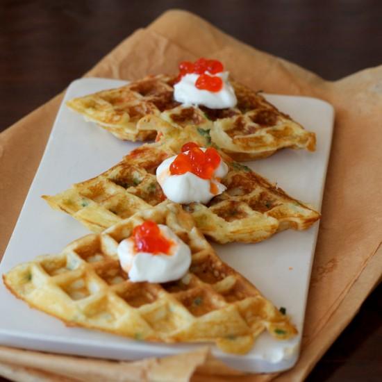Rezeptbild: Lachswaffeln