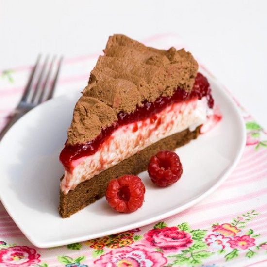 Rezeptbild: Himbeer-Schoko-Mousse Torte