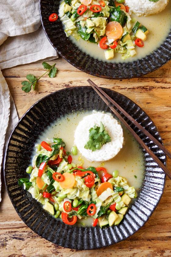 Rezeptbild: Grünes Thai Curry mit Gemüse