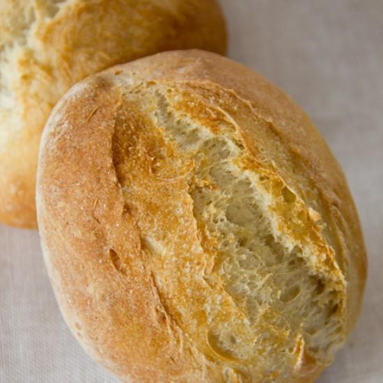 Rezeptbild: Berliner Schrippe (mit Vorteig)