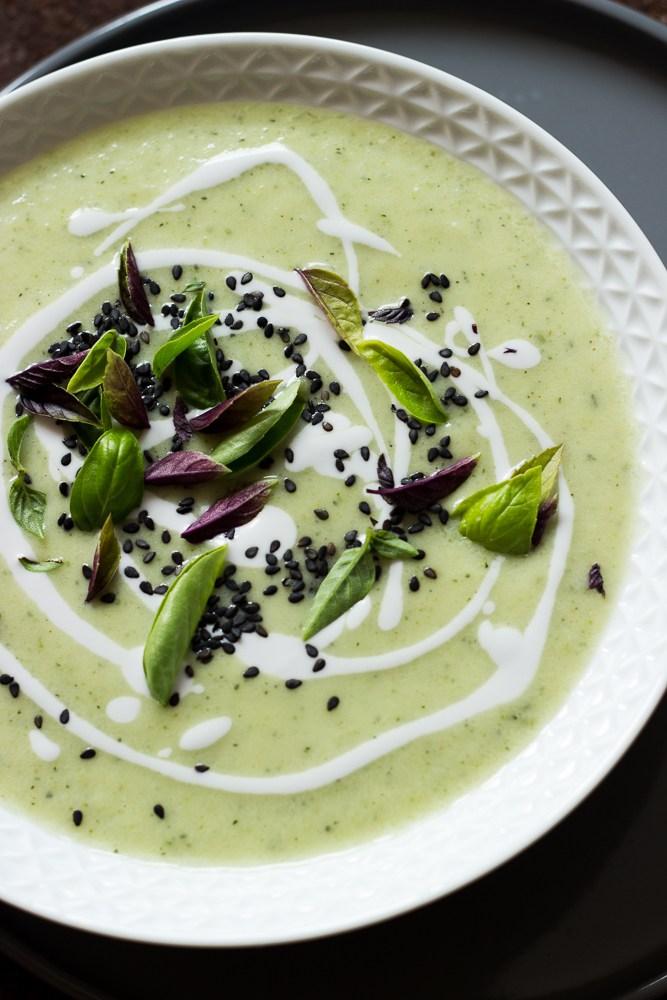 Rezeptbild: Zucchinisuppe mit Kokosmilch und Limette
