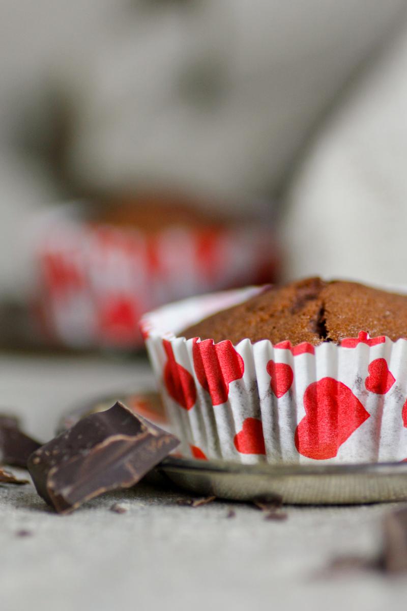 Rezeptbild: Eiweiß-Schoko-Muffins mit flüssigem Kern