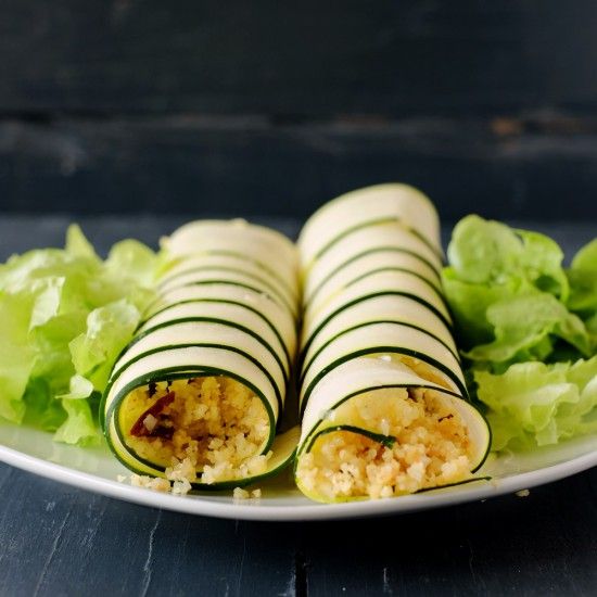 Rezeptbild: Zucchinirollen
