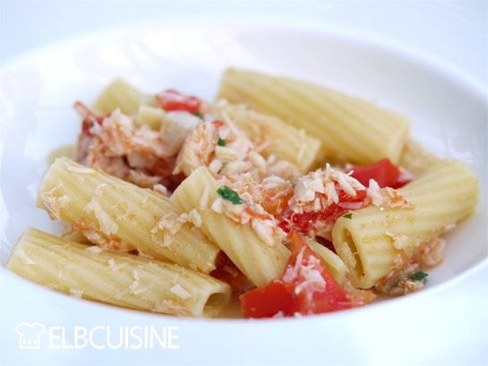 Rezeptbild: Pasta con pesce e pomodori – unser Lieblings-Familiengericht mit Fisch!