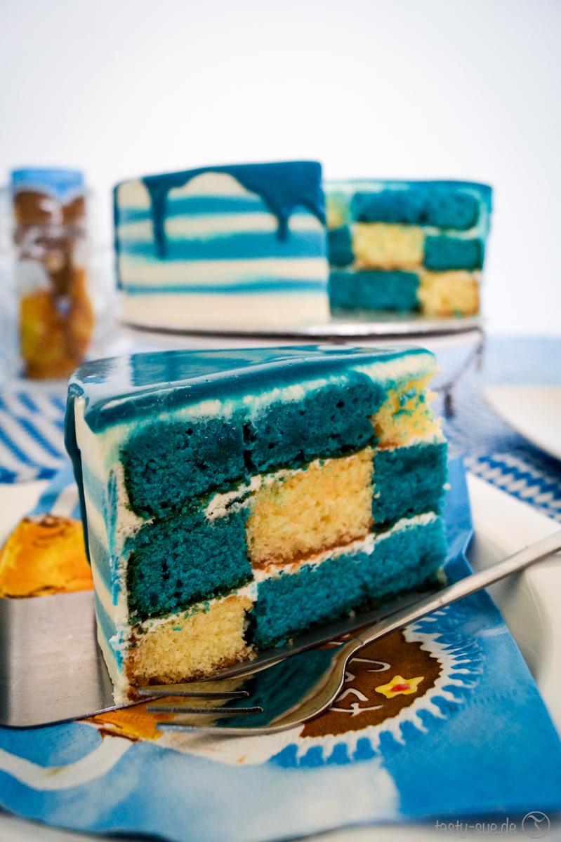Rezeptbild: Blau-Weiße Oktoberfesttorte