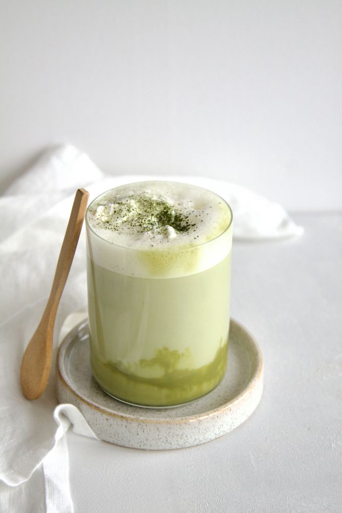 Rezeptbild: Pistazien Matcha Latte