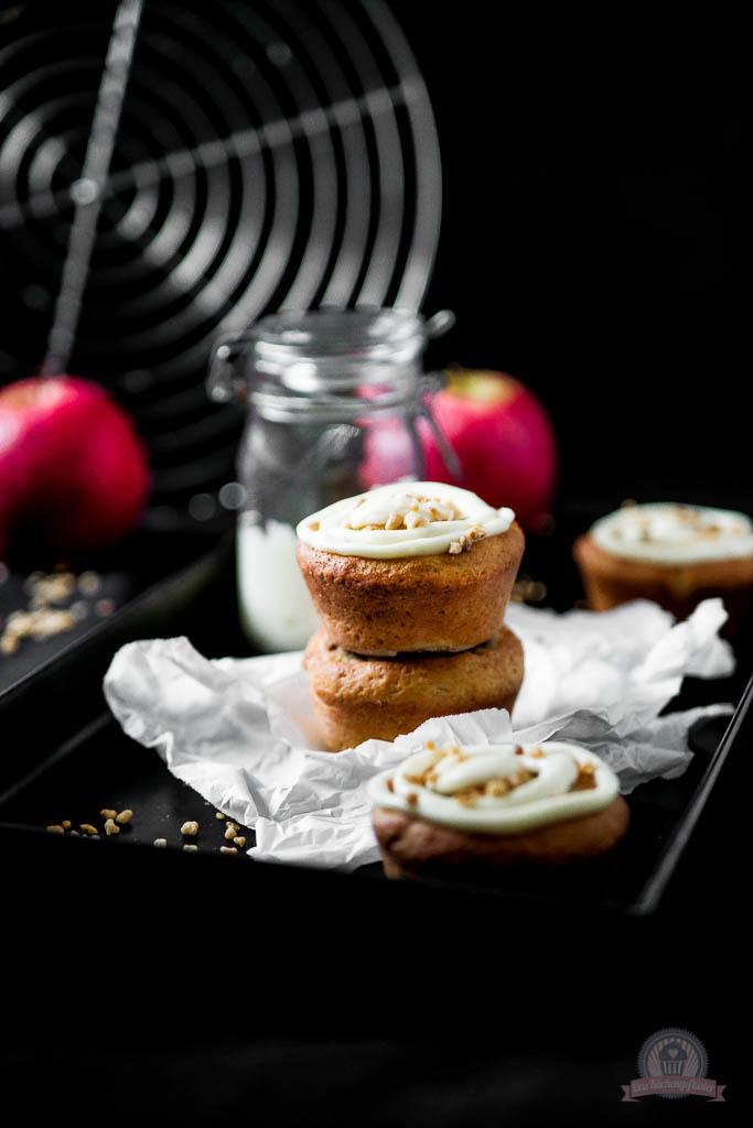 Rezeptbild: Bratapfel Marzipan Muffins