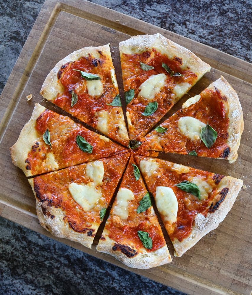 Rezeptbild: Pizzateig mit langer Teigführung