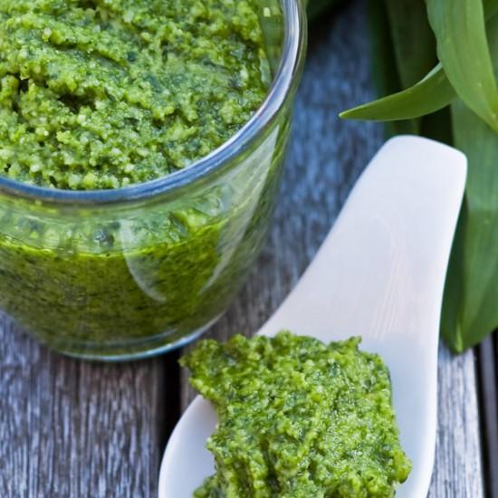 Rezeptbild: Bärlauchpesto mit Mandeln