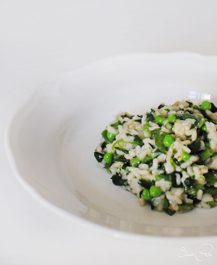 Rezeptbild: grünes Risotto