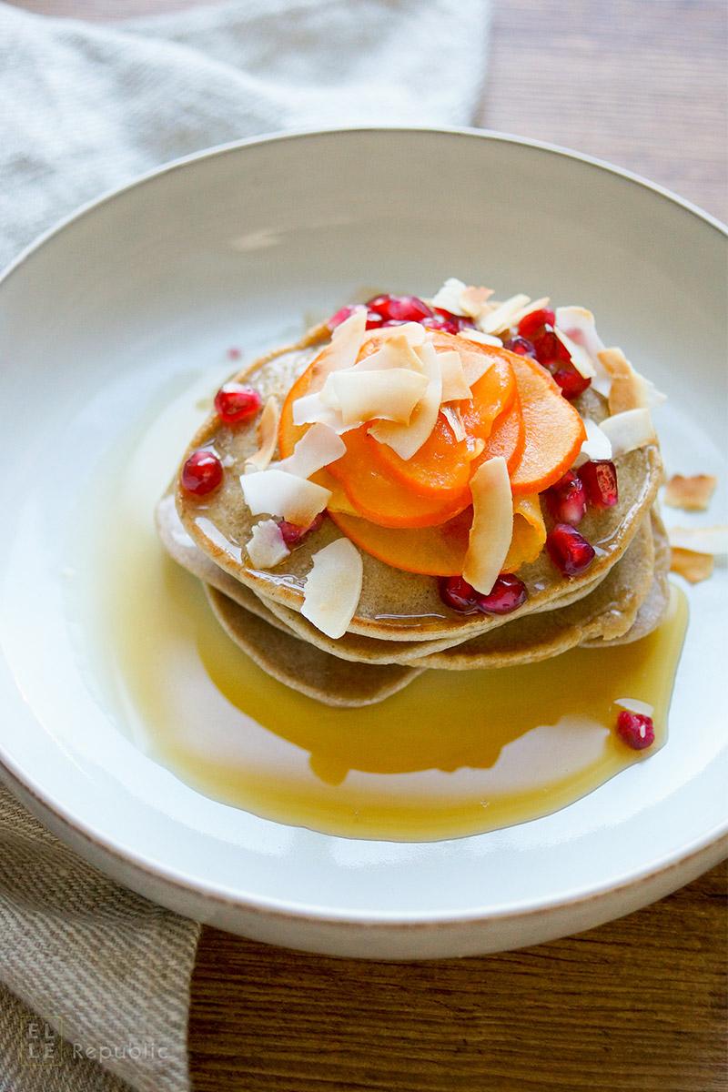 Rezeptbild: Buchweizen Tahin Pancakes