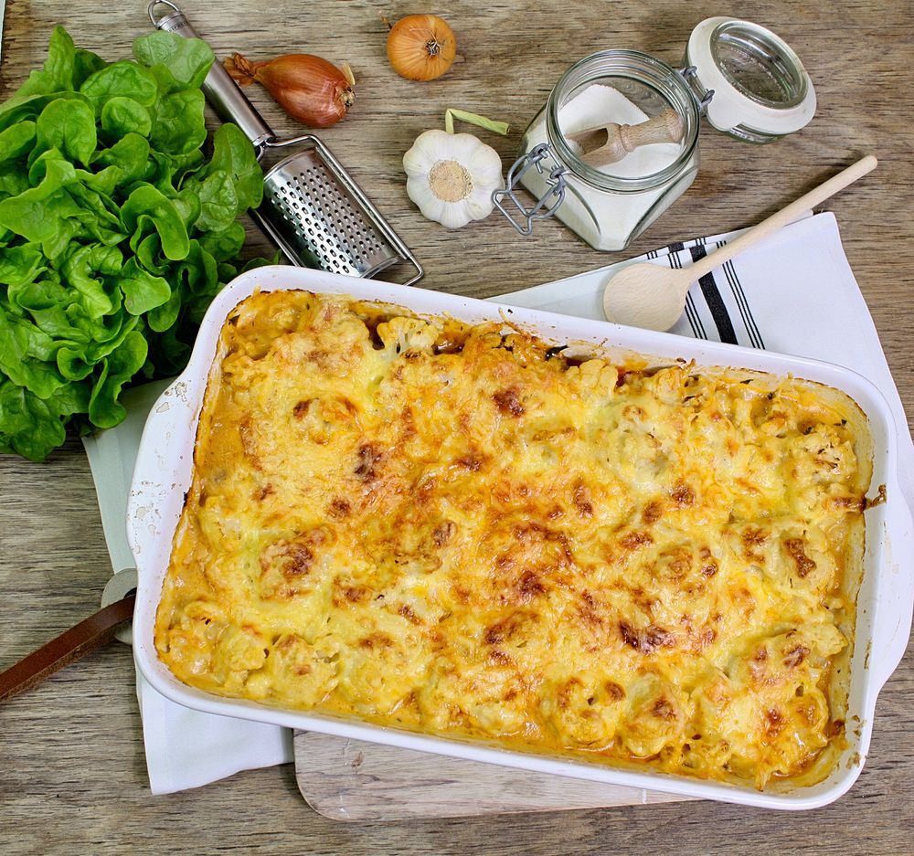 Rezeptbild: Blumenkohlauflauf mit Hackfleisch