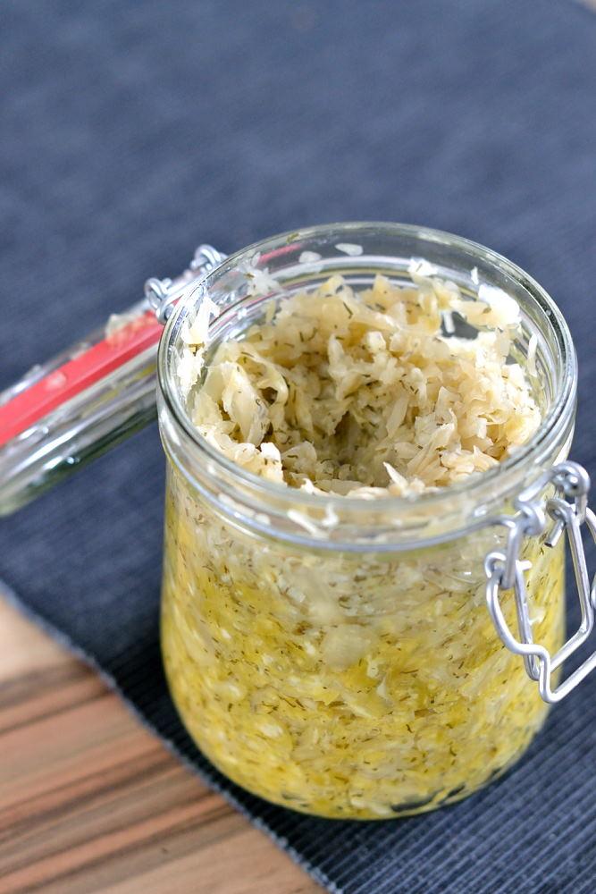 Rezeptbild: Dill-Zitronen-Sauerkraut