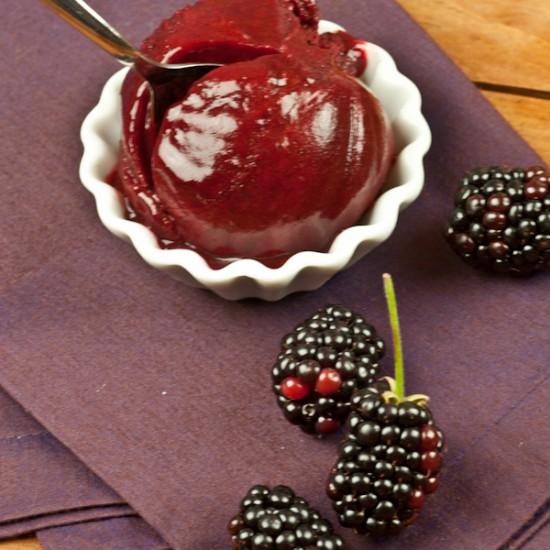 Rezeptbild: Brombeersorbet mit Anis