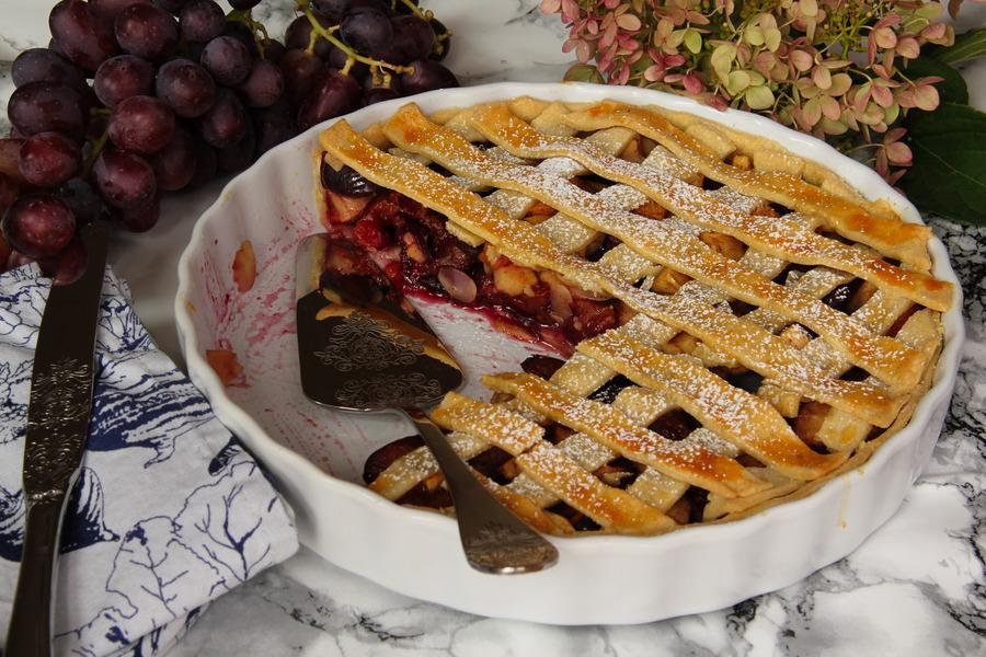Rezeptbild: Apfel-Zwetschken-Tarte