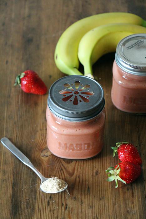 Rezeptbild: Erdbeer-Smoothie mit Maca