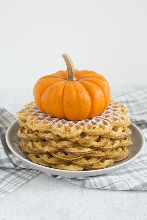 Rezeptbild: Süsse Kürbis Waffeln 