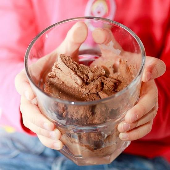 Rezeptbild: Schokoladensahneeis (Bacio)