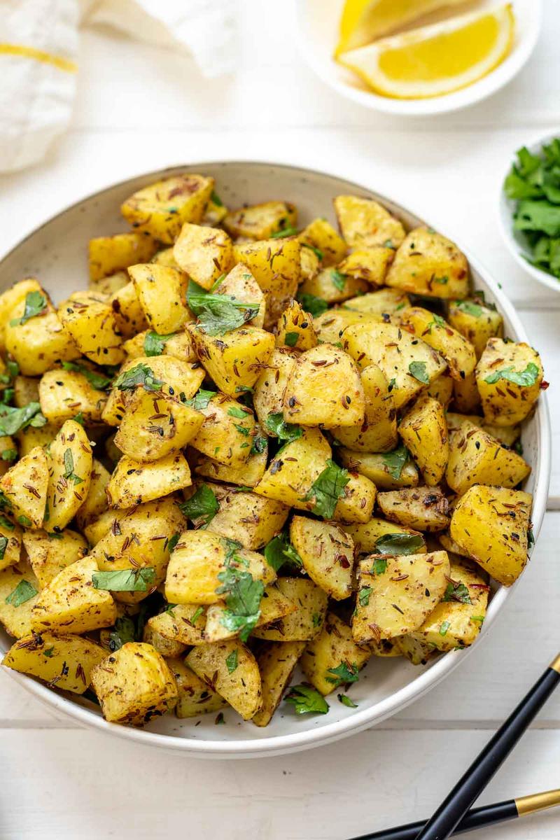 Rezeptbild: Backofenkartoffeln auf orientalische Art