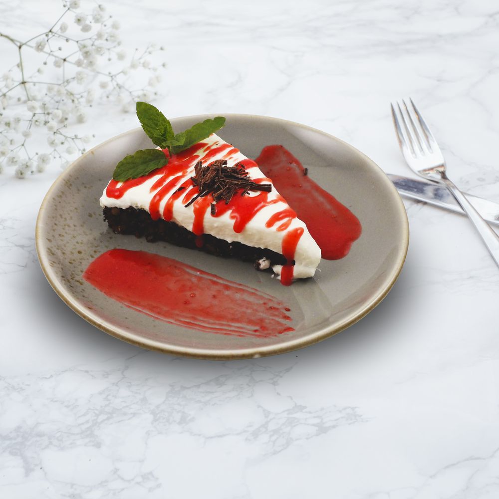 Rezeptbild: Glutenfreier Kuchen mit Himbeer Sauce