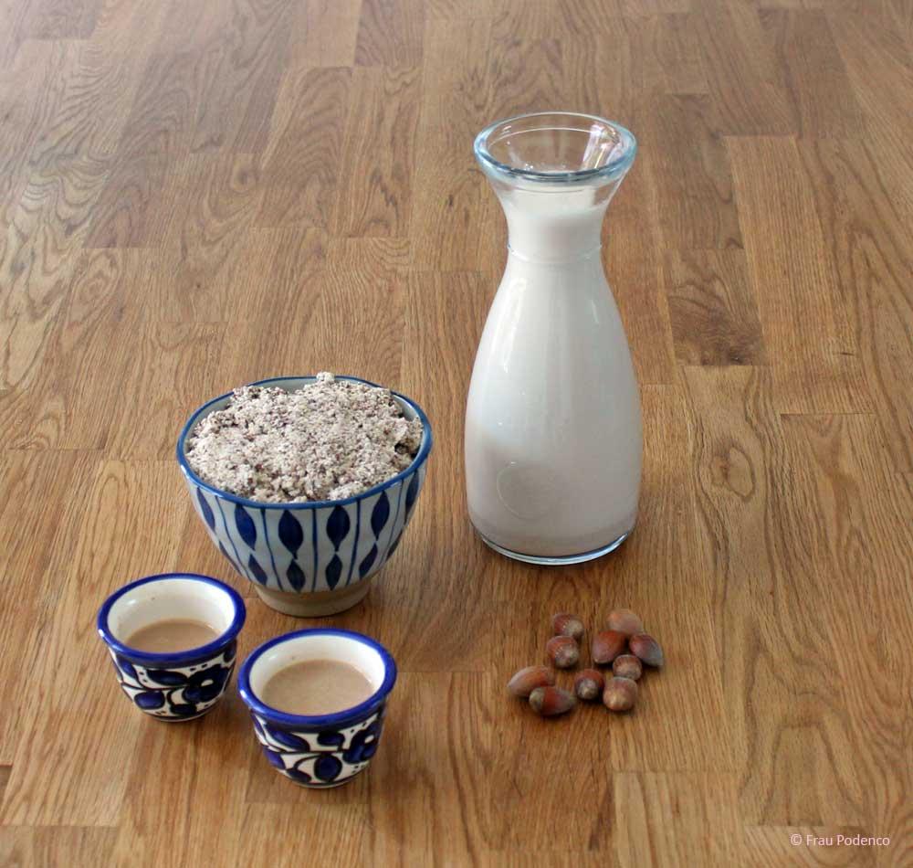 Rezeptbild: Haselnussmilch ganz einfach selbstgemacht