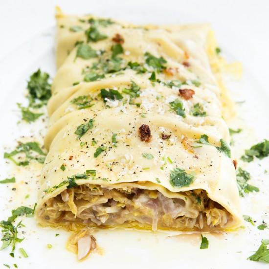 Rezeptbild: Wirsing-Nudelrolle
