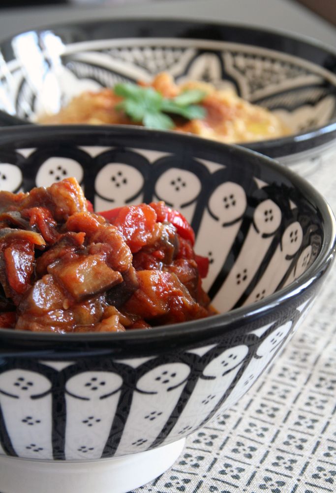 Rezeptbild: Auberginen à la Chermoula