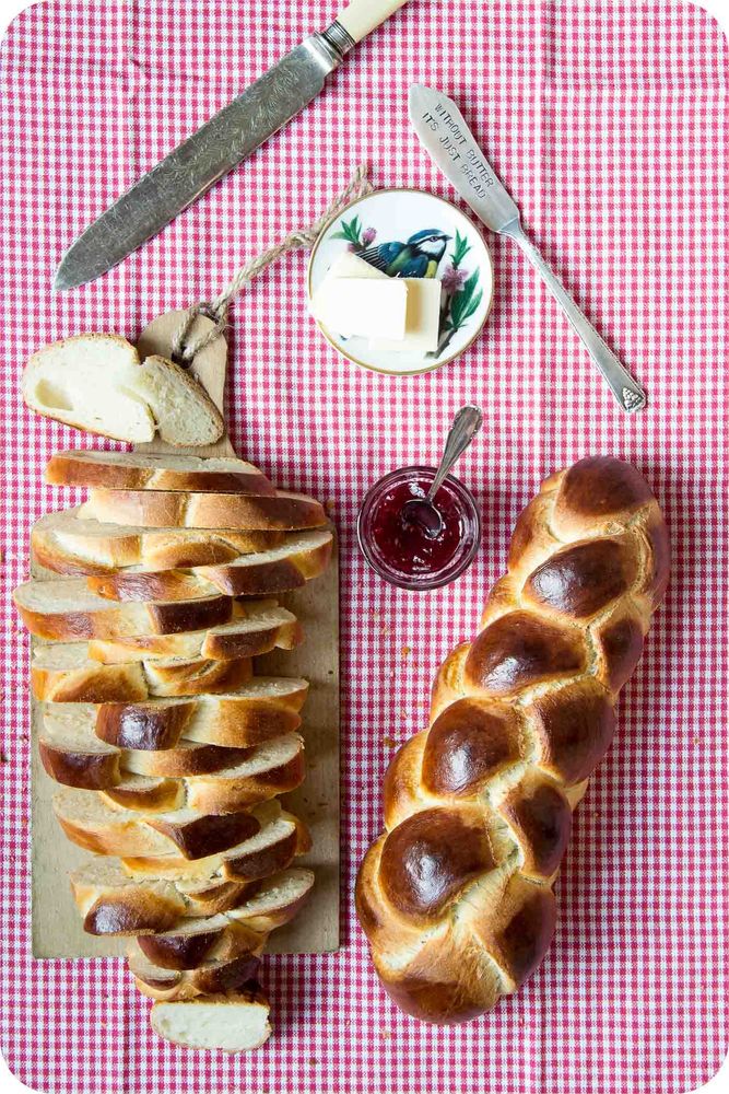 Rezeptbild: Vanille-Zitronen-Zopf