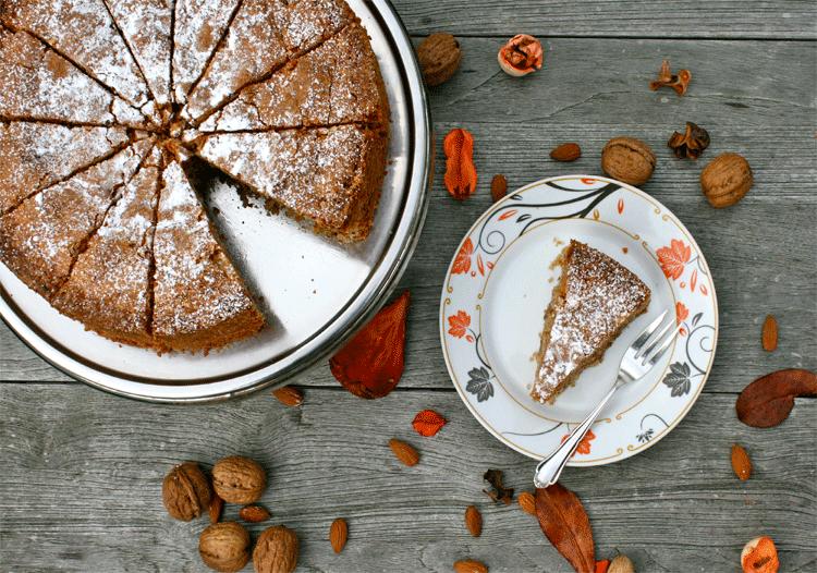 Rezeptbild: Amaretto Nusskuchen