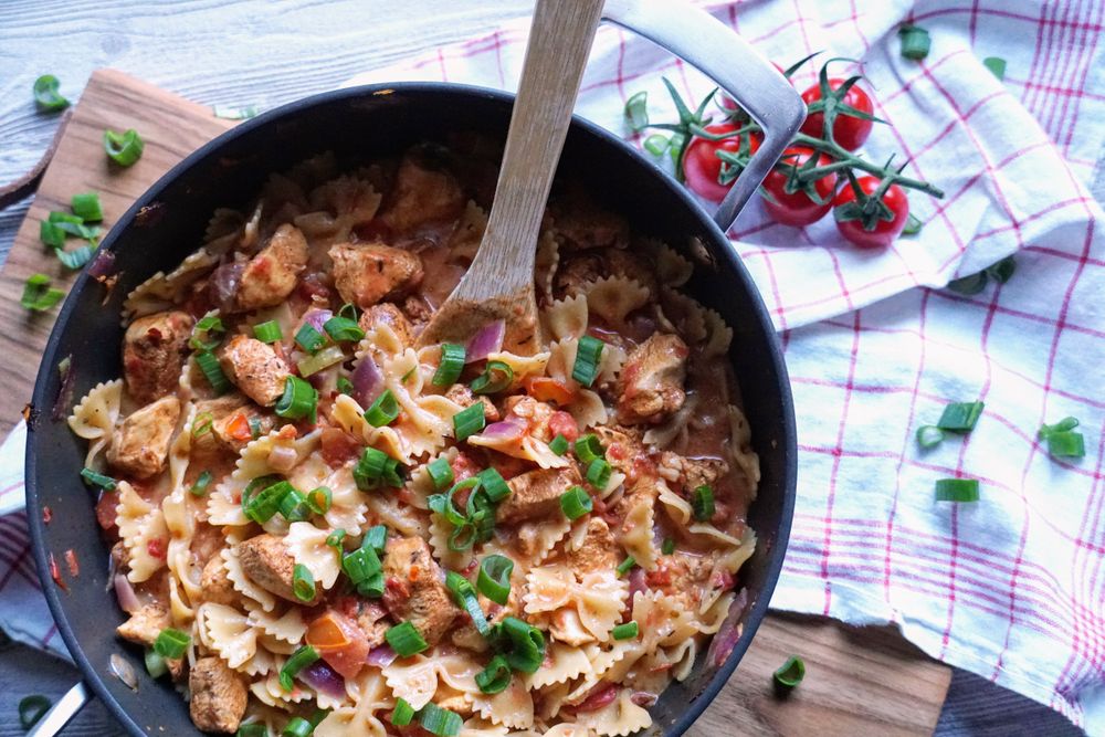 Rezeptbild: One Pot Hähnchen-Cajun-Pasta