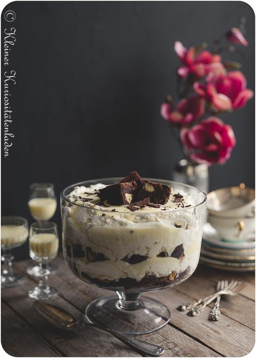 Rezeptbild: Eierlikör-Brownie-Trifle