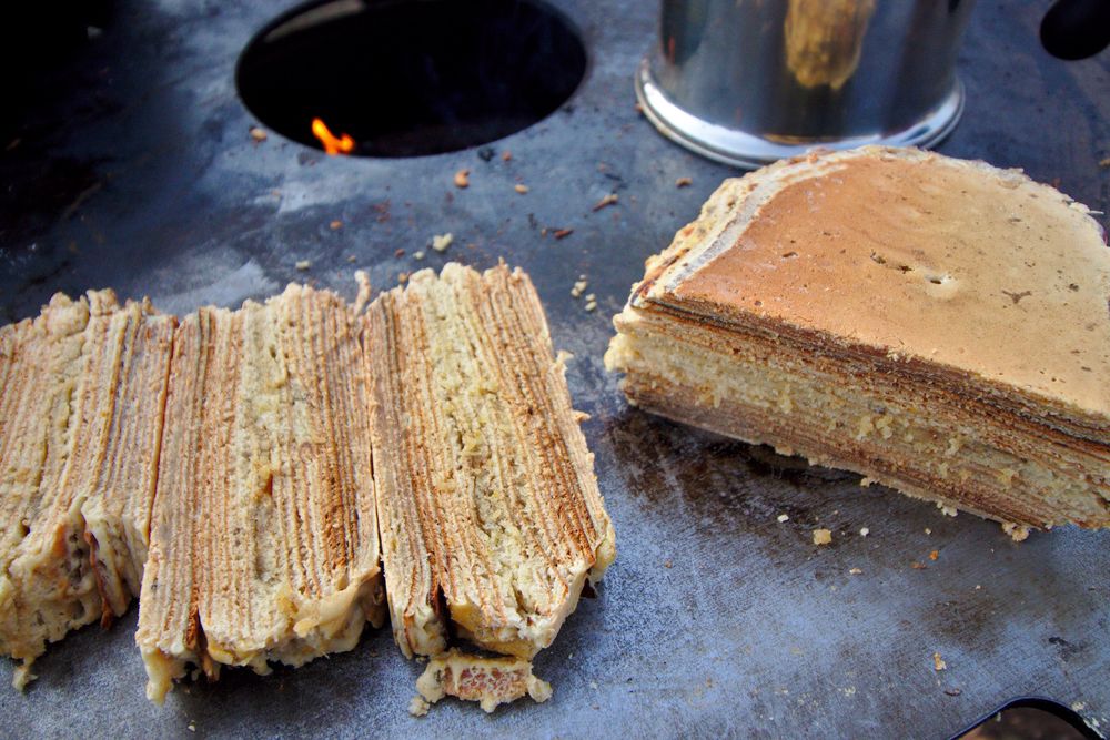Rezeptbild: Baumkuchen von der Plancha