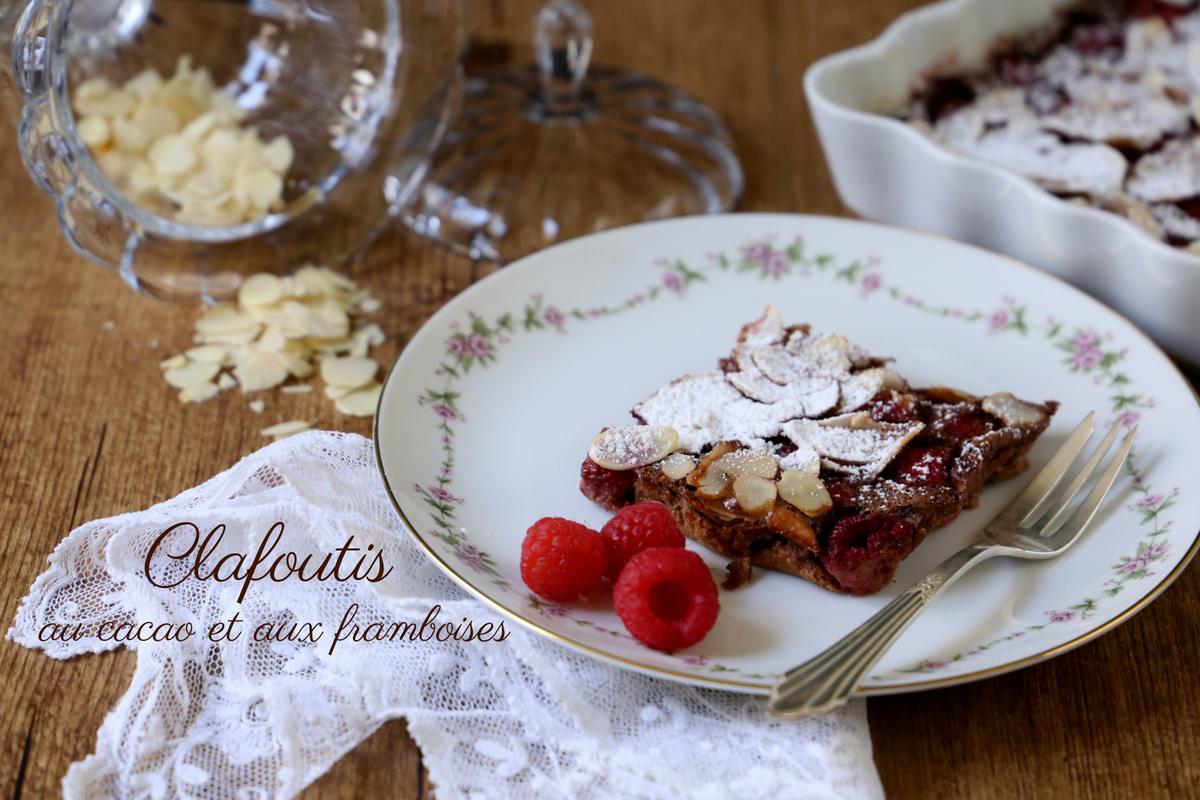 Rezeptbild: Clafoutis au cacao et aux framboises