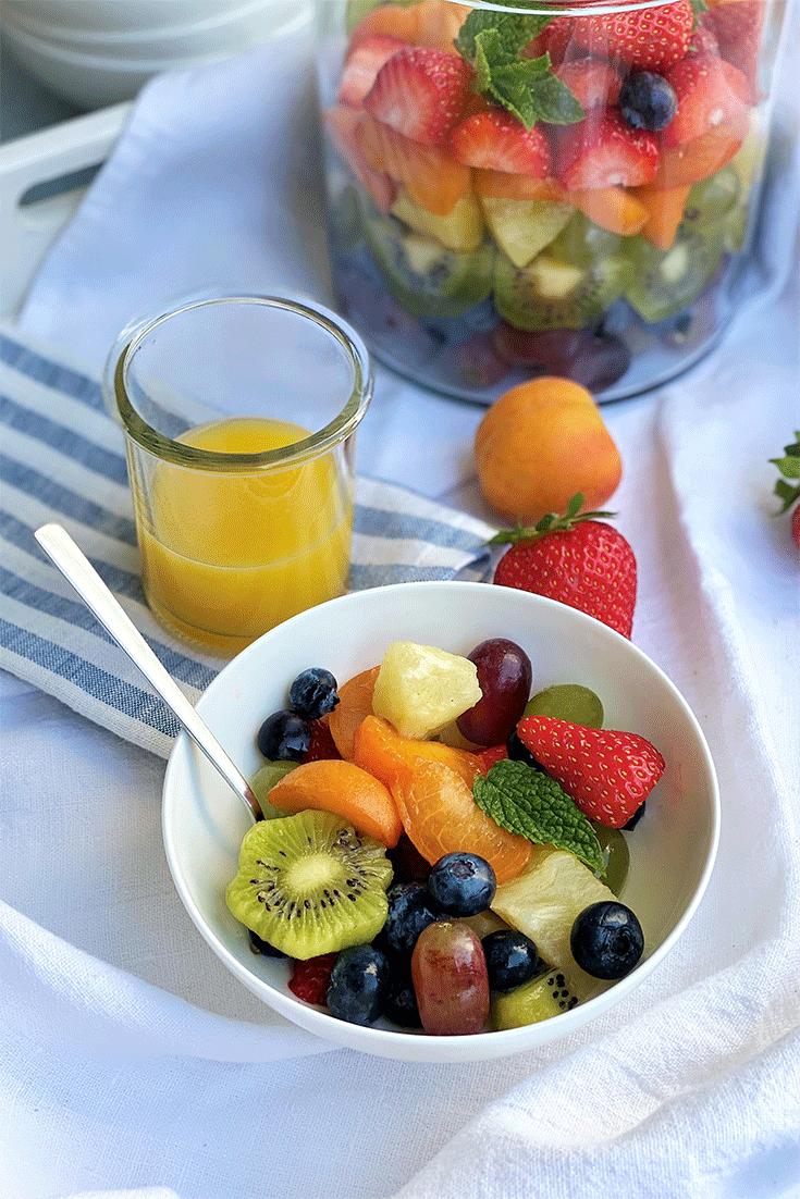 Rezeptbild: Obstsalat Rainbow